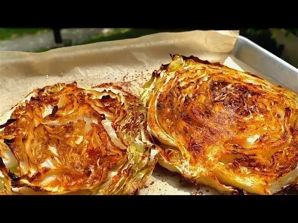 Капустные стейки в духовке рецепт с фото Блюдо из капусты, вкуснее чем на сковороде. Рецепт из капусты на ужин. Капустный