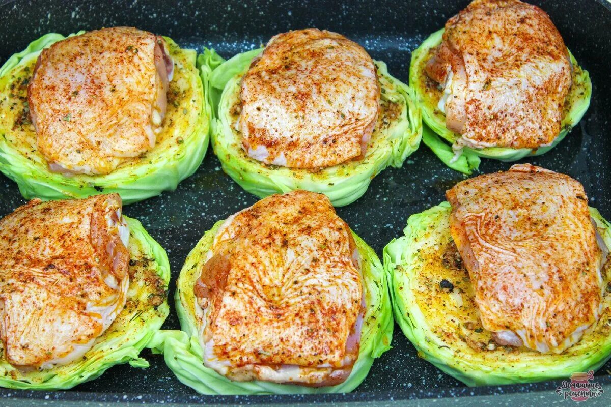 Капустные стейки в духовке рецепт с фото Стейки из капyсты с курочкой. Легкий и вкусный ужин ВКонтакте