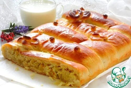Капустный пирог дрожжевой рецепт с фото Дрожжевой пирог с капустой - кулинарный рецепт
