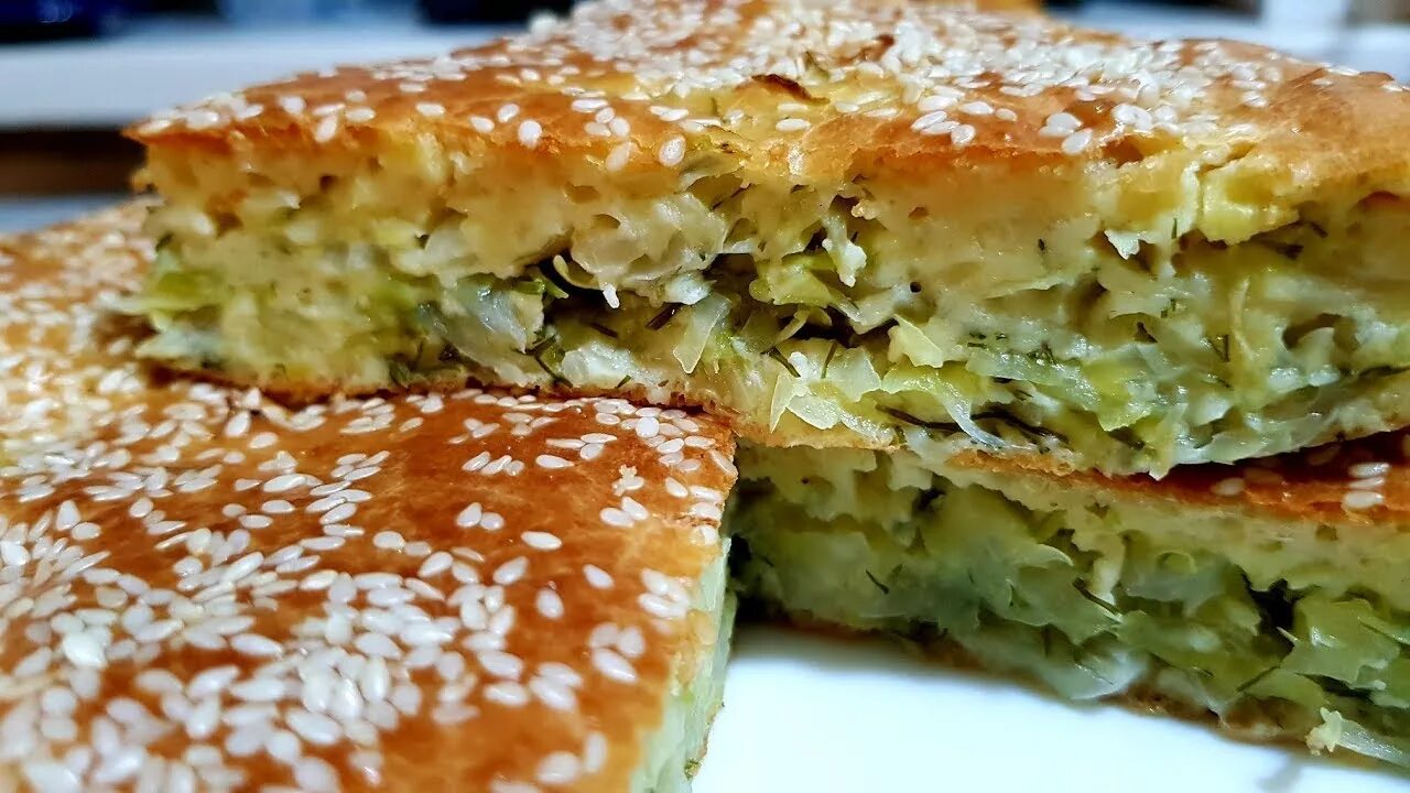 Капустный пирог на кефире с фото НЕВЕРОЯТНО ПРОСТОЙ И ВКУСНЫЙ ЗАЛИВНОЙ ПИРОГ С КАПУСТОЙ - YouTube