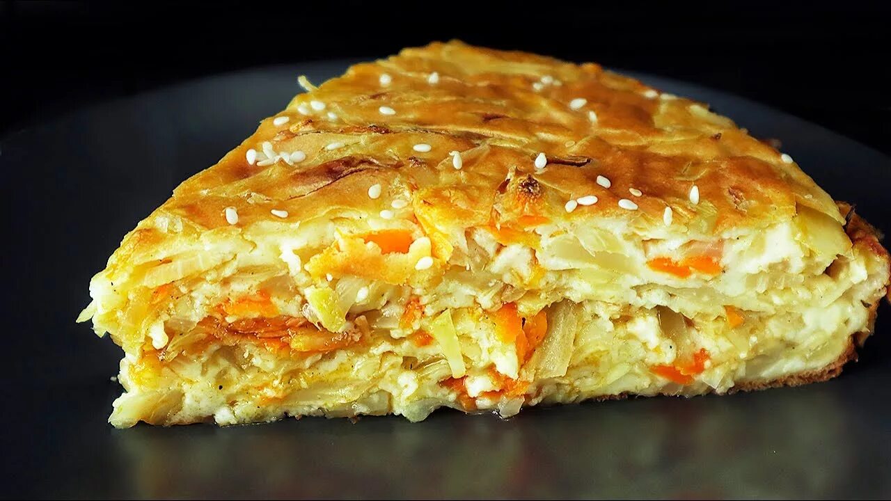 Капустный пирог пошаговое фото Самый вкусный капустный пирог. Минимум теста максимум начинки. Тает во рту! - Yo