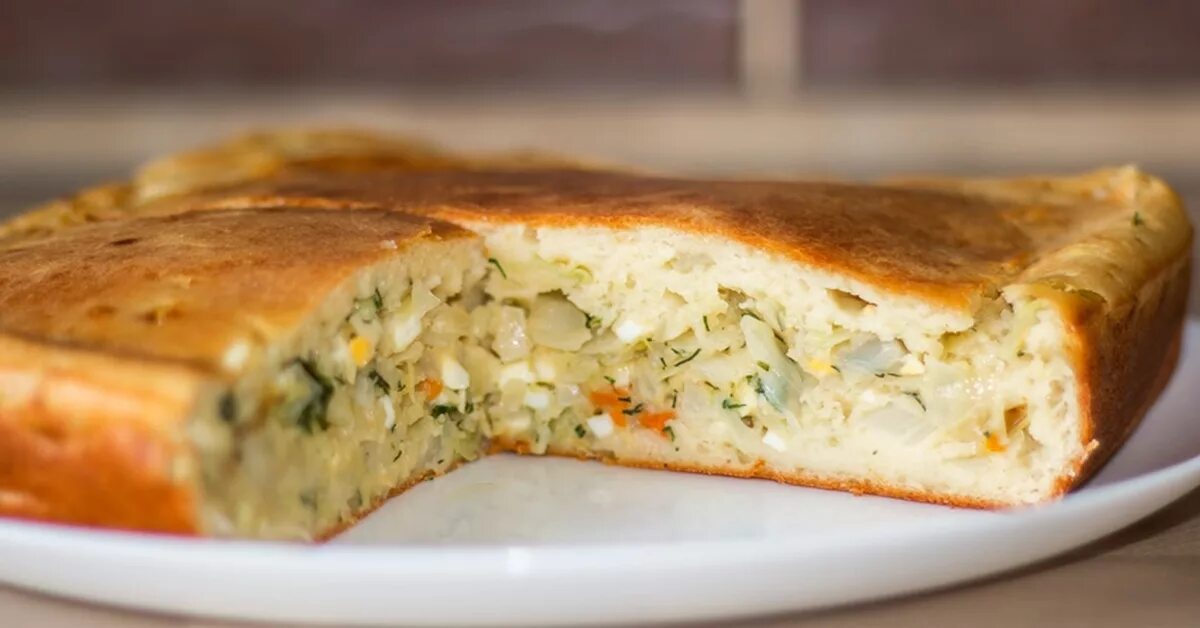Капустный пирог рецепт с фото пошагово Простой и вкусный заливной пирог с капустой Пикабу