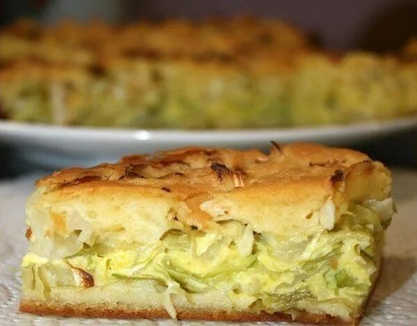 Капустный пирог в духовке фото Заливной пирог с капустой: быстрое и полезное блюдо