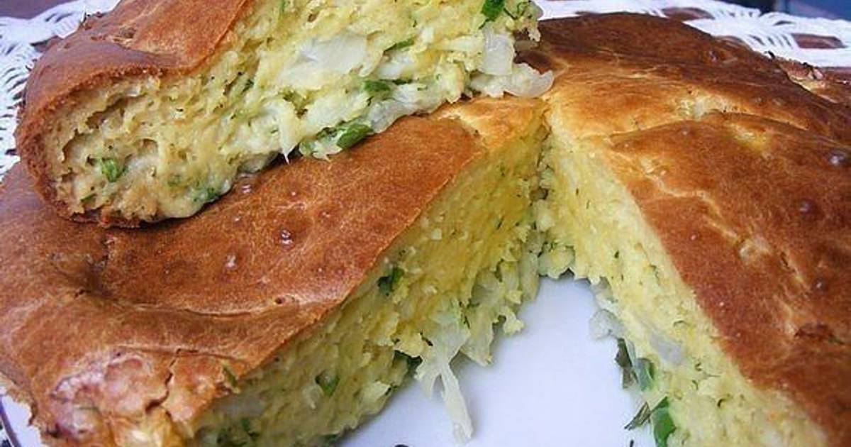 Капустный пирог заливной фото рецепт Заливной пирог с капустой и плавленным сырком - пошаговый рецепт с фото. Автор р
