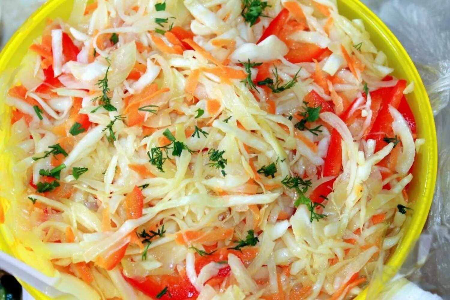 Капустный салат рецепты с фото Салат из моркови и помидор