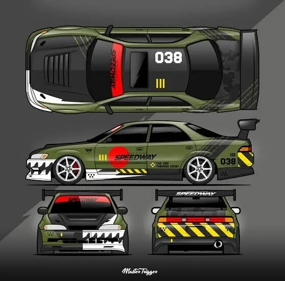 Кар паркинг винилы фото TOYOTA MARK 2 PLOT 2 Carros de corrida, Plotagem de carros, Projetos de carros