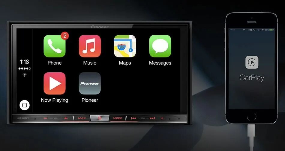 Кар плей айфон как подключить Apple CarPlay for Pioneer In-Car Systems