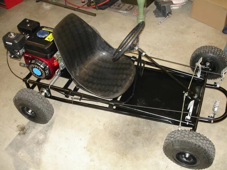 Кара своими руками фото GO KARTS HOMEMADE FREE PLANS " Floor Plans Mini carro, Carros, Motorizada