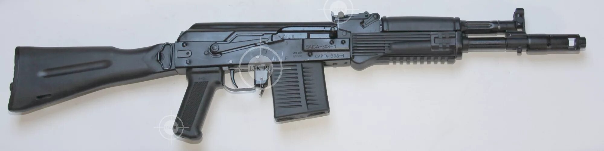 Карабин сайга 308 тюнинг фото Сайга 308-1, исп. 46, .308Win, пластик, приклад пластиковый складной, ствол 350м
