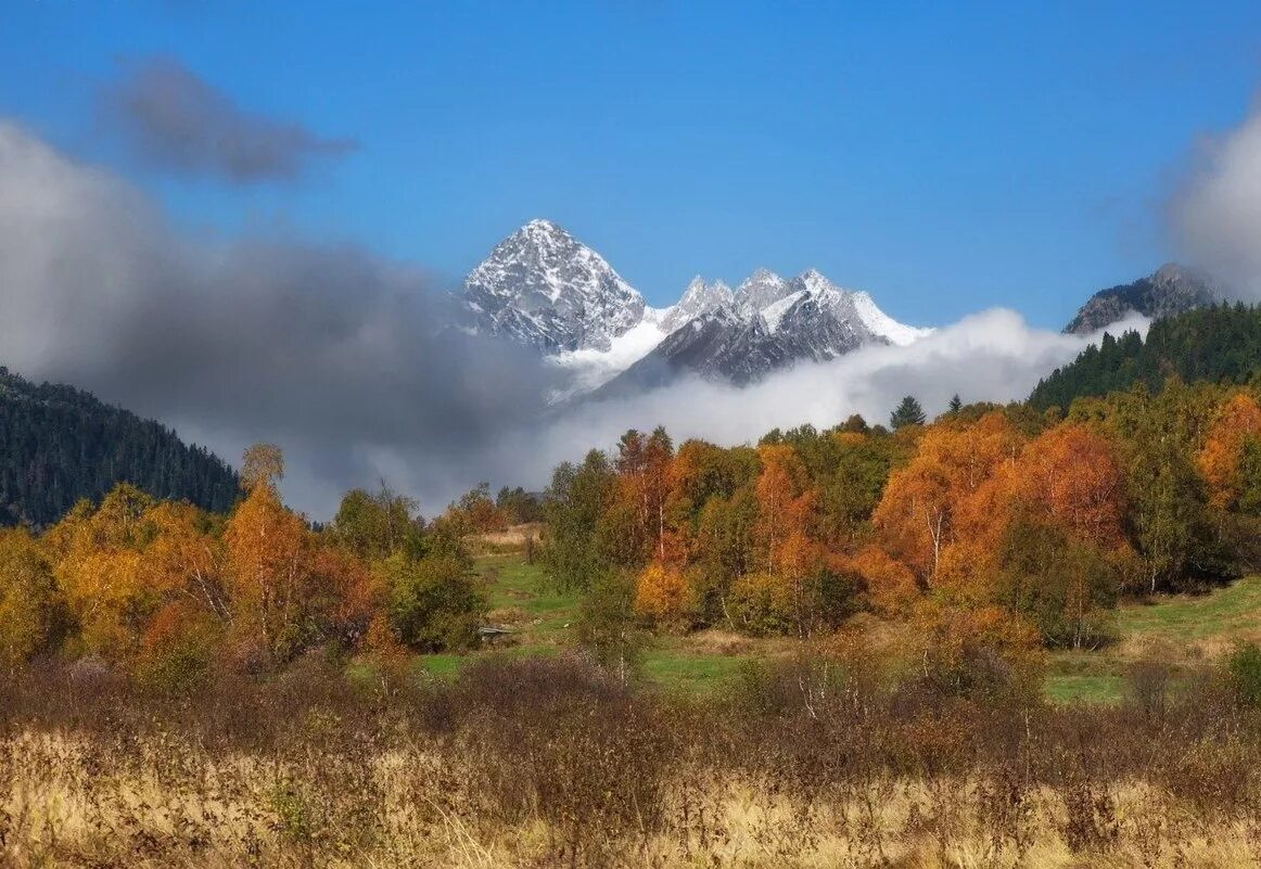 Карачаево черкесская республика фото осенних гор Домбай осенью фото YugNash.ru