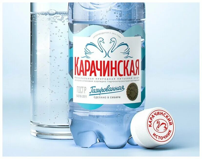 Карачинская минеральная вода фото Вода минеральная Карачинская газированная 0.5 л, 12 шт. - купить по выгодной цен