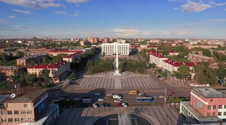 Караганда фото города Aerial View of a Vibrant City