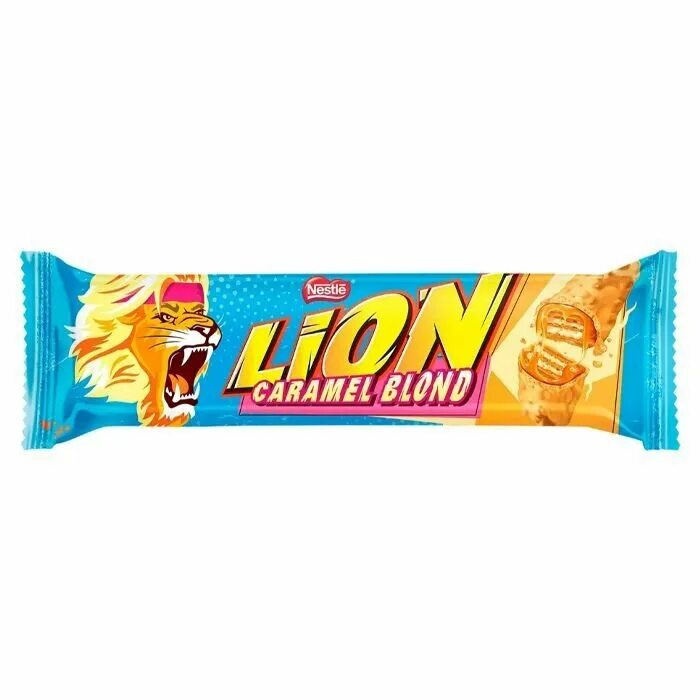 Карамель 40а 4 й микрорайон фото Шоколадный батончик Lion - набор 2 вкуса (Caramel Blond, Caramel) (Польша), 40 г