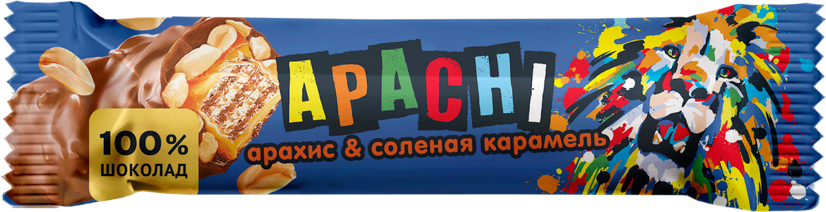 Карамель 40а 4 й микрорайон фото Батончик ваф.глаз.APACHI арахис и соленая карамель 40г - купить по выгодной цене
