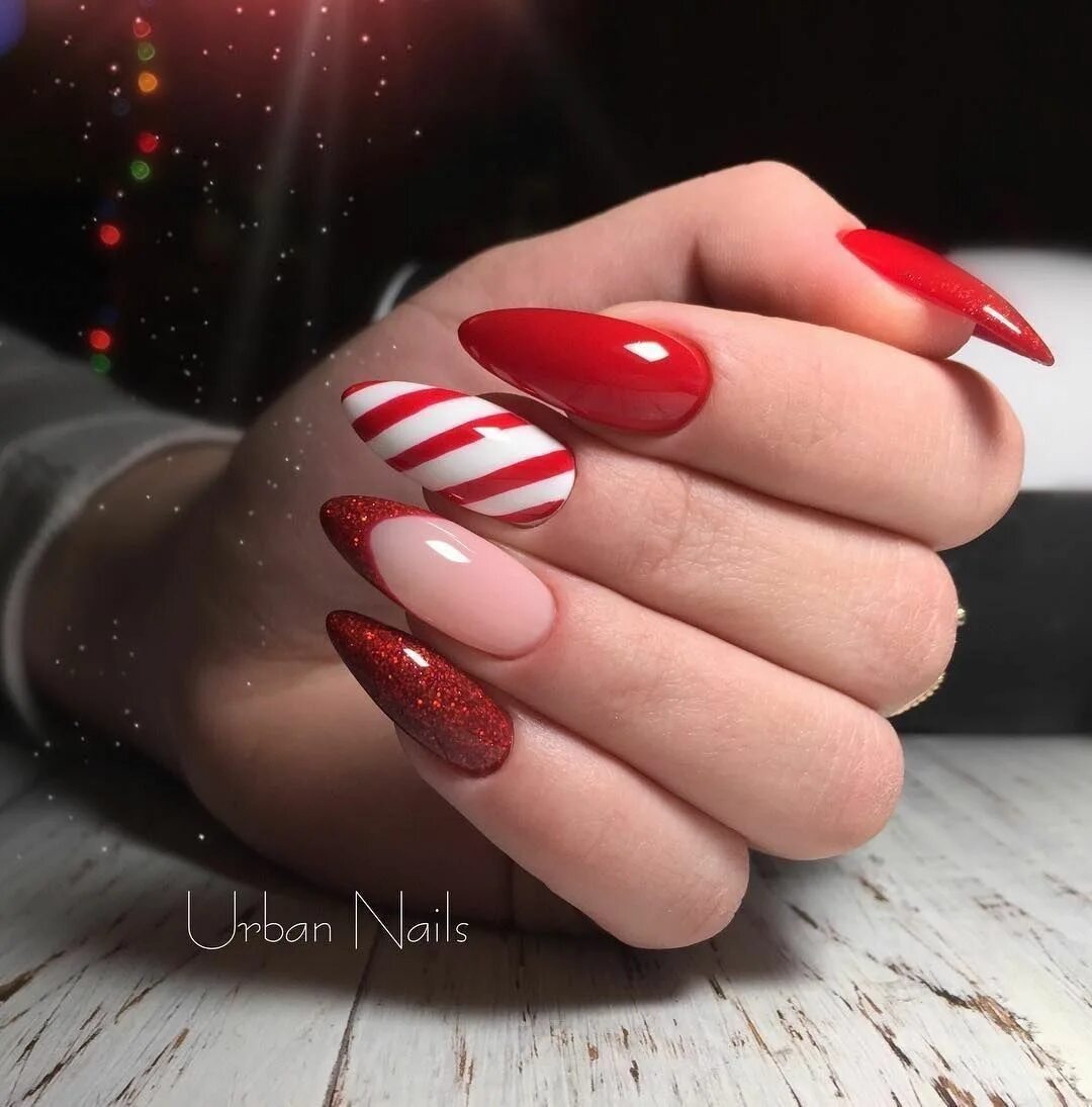 Карамель люберцы маникюр красная Amazon.com: almond nails color - Prime Eligible Christmas nails acrylic, Christm