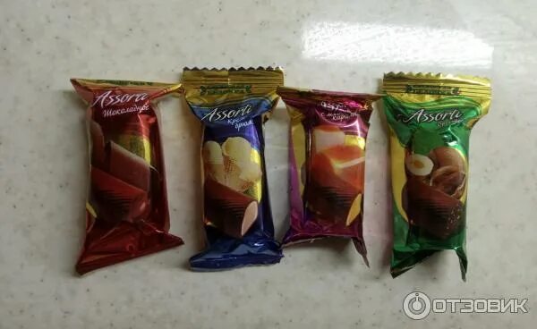 Карамель орех славица 2.5 кг фото Отзыв о Конфеты Сибирская белочка Assorti 4 вида конфет с разными начинками и мо