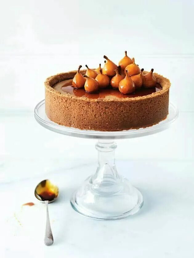 Карамелизированная груша для торта для декора Pear cinnamon cheesecake Baking, Desserts, Cheesecake recipes