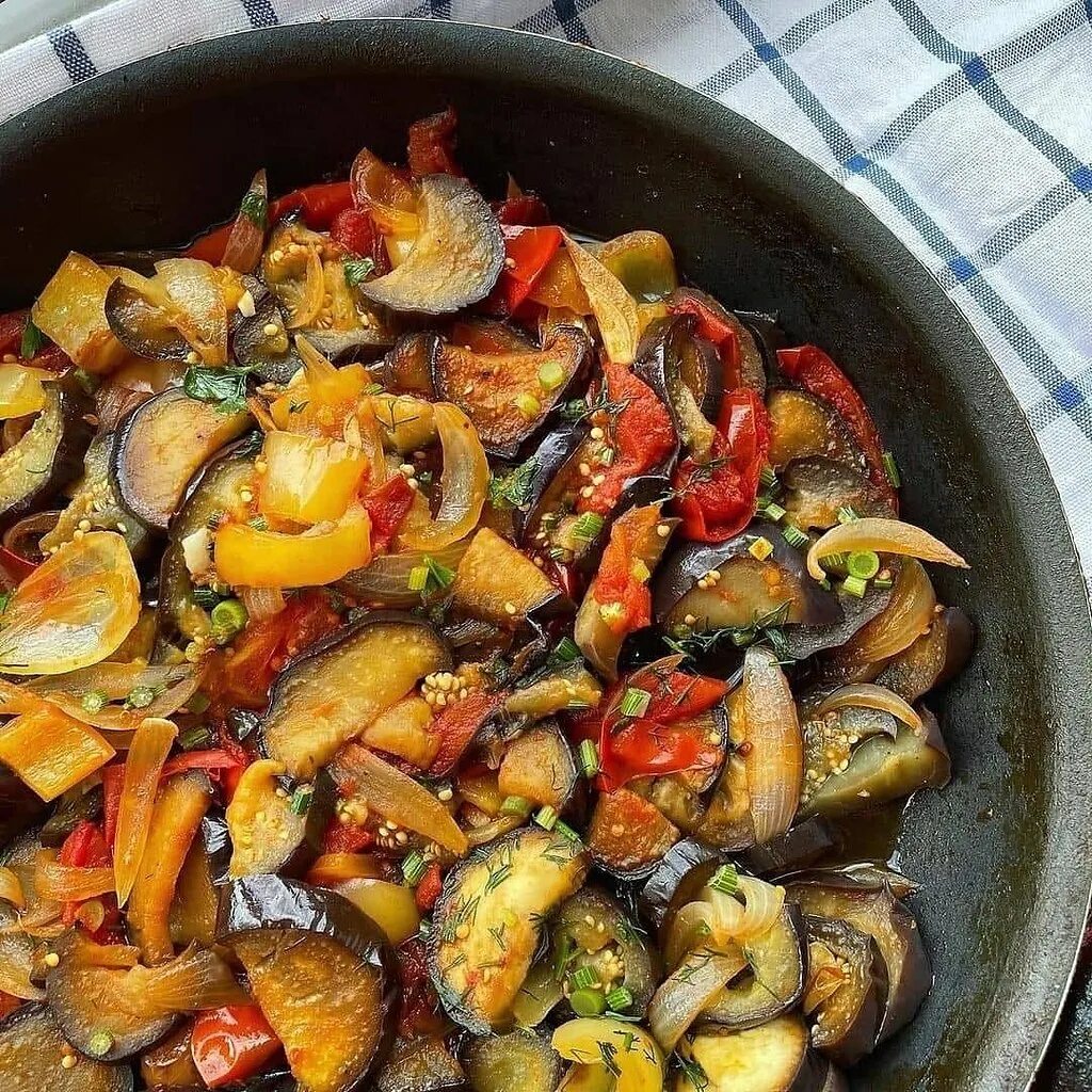 Карамелизированные овощи на сковороде рецепт с фото Овощная сковородка
