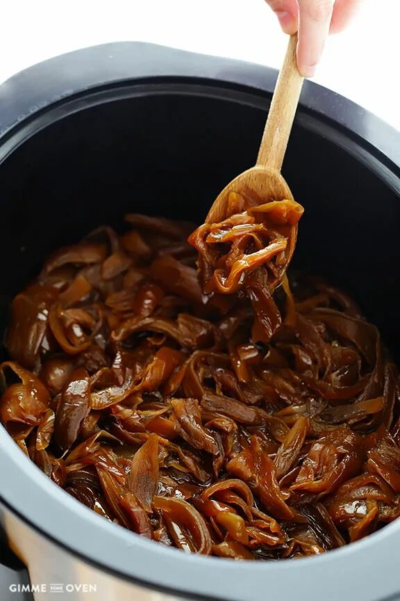 Карамелизованный лук рецепт с фото Savory Slow Cooker Caramelized Onions