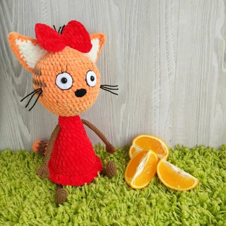 Карамелька три кота вязаная крючком схема Схема вязания амигуруми Кот Кошка Кошечка Карамелька крючком, Мягкая игрушка из 