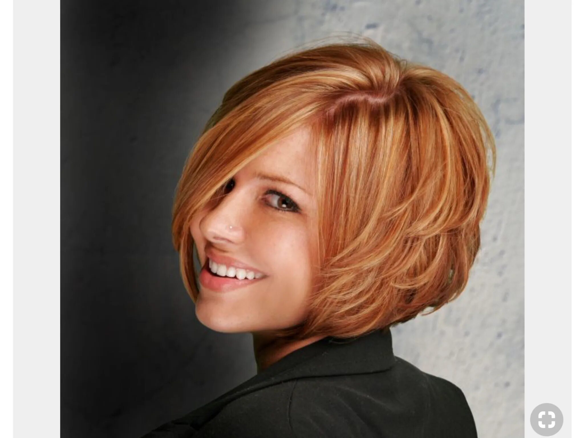 Карамельный блонд фото на короткие волосы Warm red Round face haircuts, Short layered haircuts, Short hair balayage