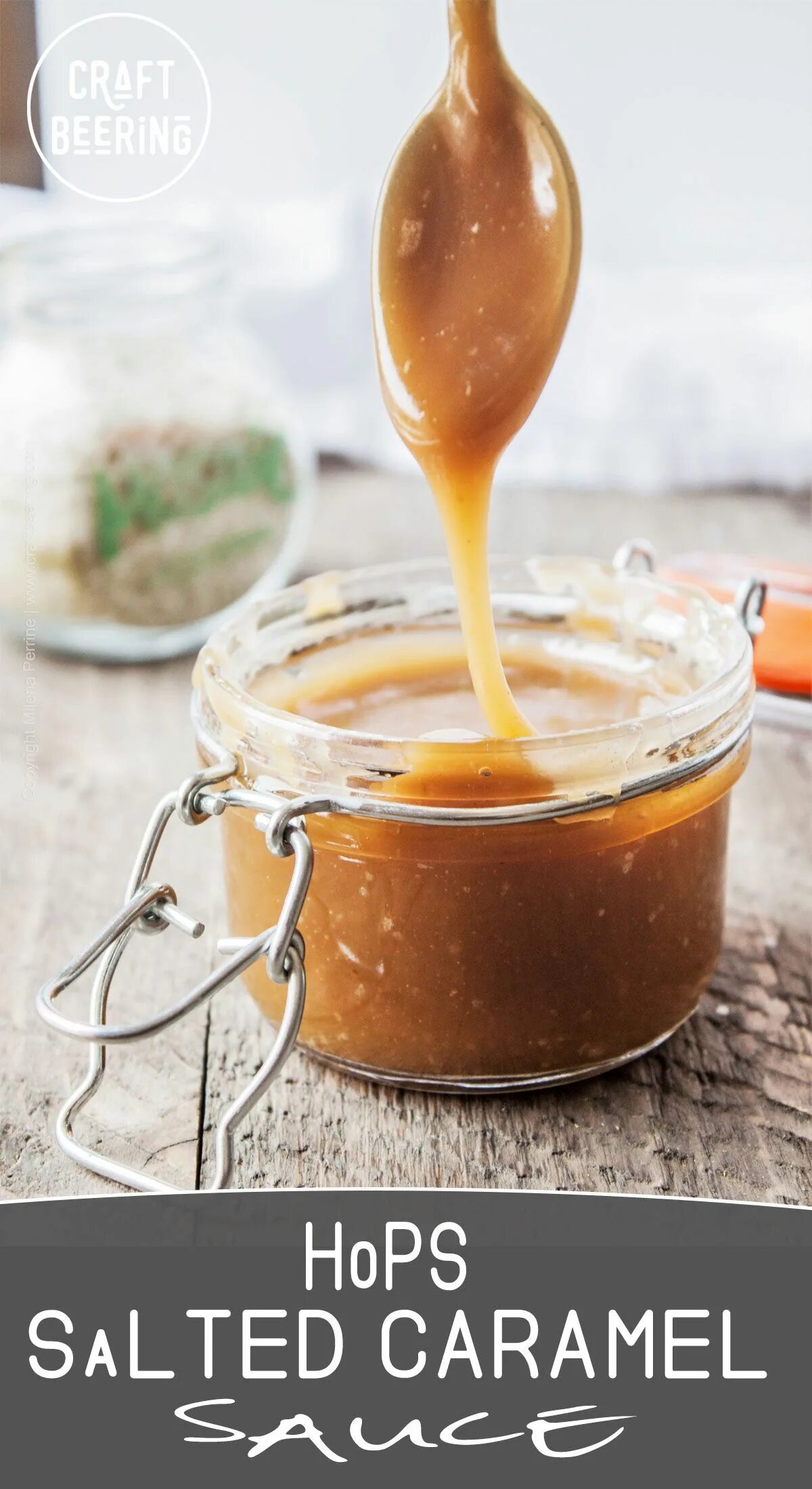 Карамельный соус фото Hops Salted Caramel Sauce. With super fragrant, juicy Mosaic hops. The ultimate 