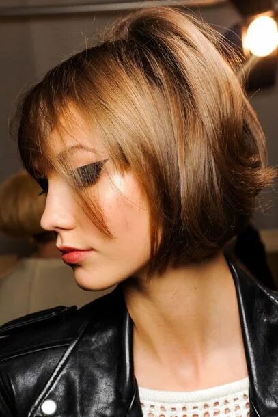 Карамельный цвет волос короткая стрижка фото karlie kloss bob - Google-Suche Kurzhaarfrisuren, Bob frisur, Neue frisuren