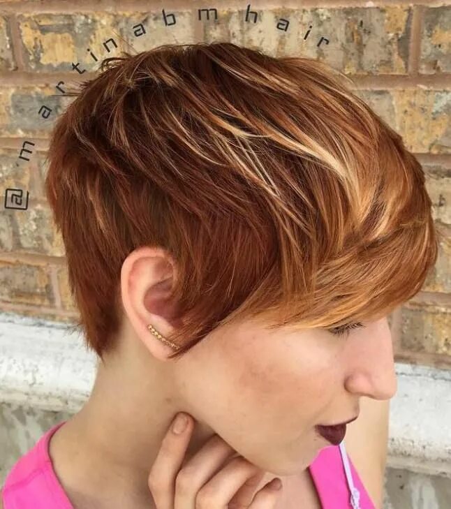 Карамельный цвет волос короткая стрижка фото 60 Auburn Hair Colors to Emphasize Your Individuality Short red hair, Auburn hai