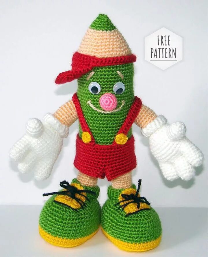 Карандаш крючком схемы амигуруми Amigurumi Pencil Toy Pattern Вязаные игрушки, Связаные крючком куклы, Образец ку