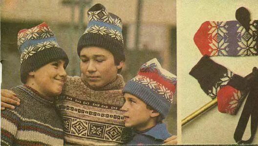 Карандаш шапка из 90 старые фото Спортивная шапочка и варежки. Вязание шапок. Узелок.ру