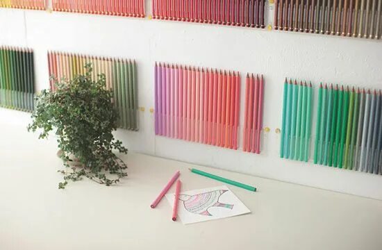 Карандаши для декора своими руками felissimo’s 500 colored pencil set for social designer Colored pencil storage, C