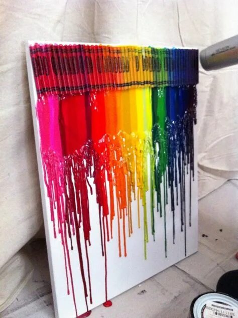 Карандаши для декора своими руками 10 популярных идей на тему "melted crayon art" для вдохновения