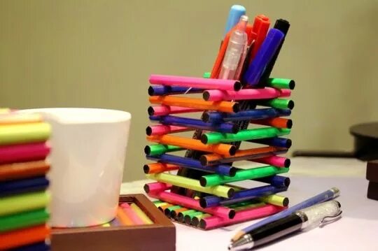 Карандаши для декора своими руками Make your holder. Artigianato bastone artigianale, Portapenne, Fai da te
