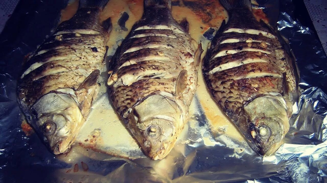 Карась запеченный в духовке фото Карась маринованный в тузлуке запечённый в духовке - YouTube