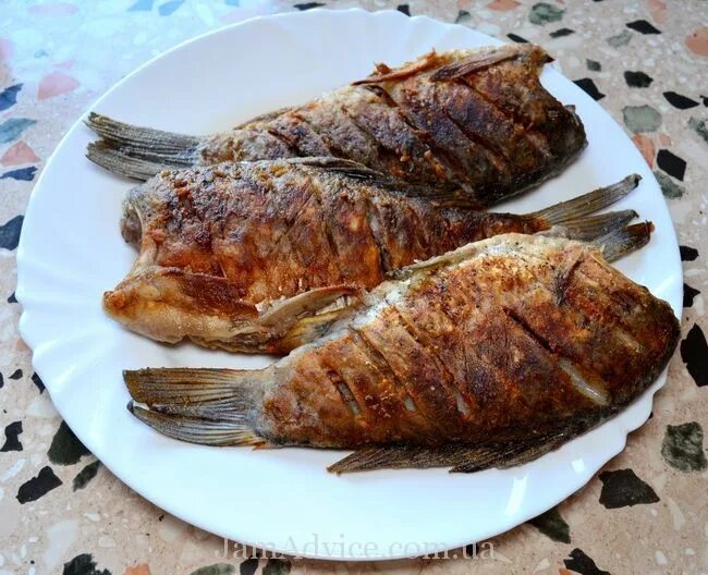 Караси жареные на сковороде фото Как вкусно и быстро пожарить карася Food, Meat, Pork