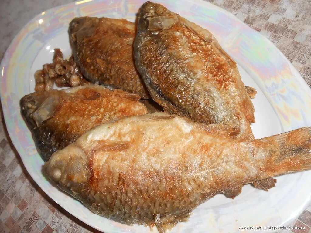 Караси жареные на сковороде фото Жареные караси * Блюда из рыбы Страница 2