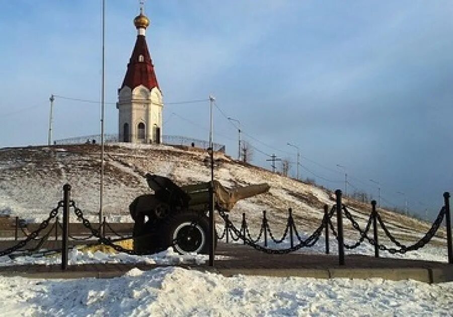 Караульная гора красноярск центральный район фото Пушка Красноярска замерзла