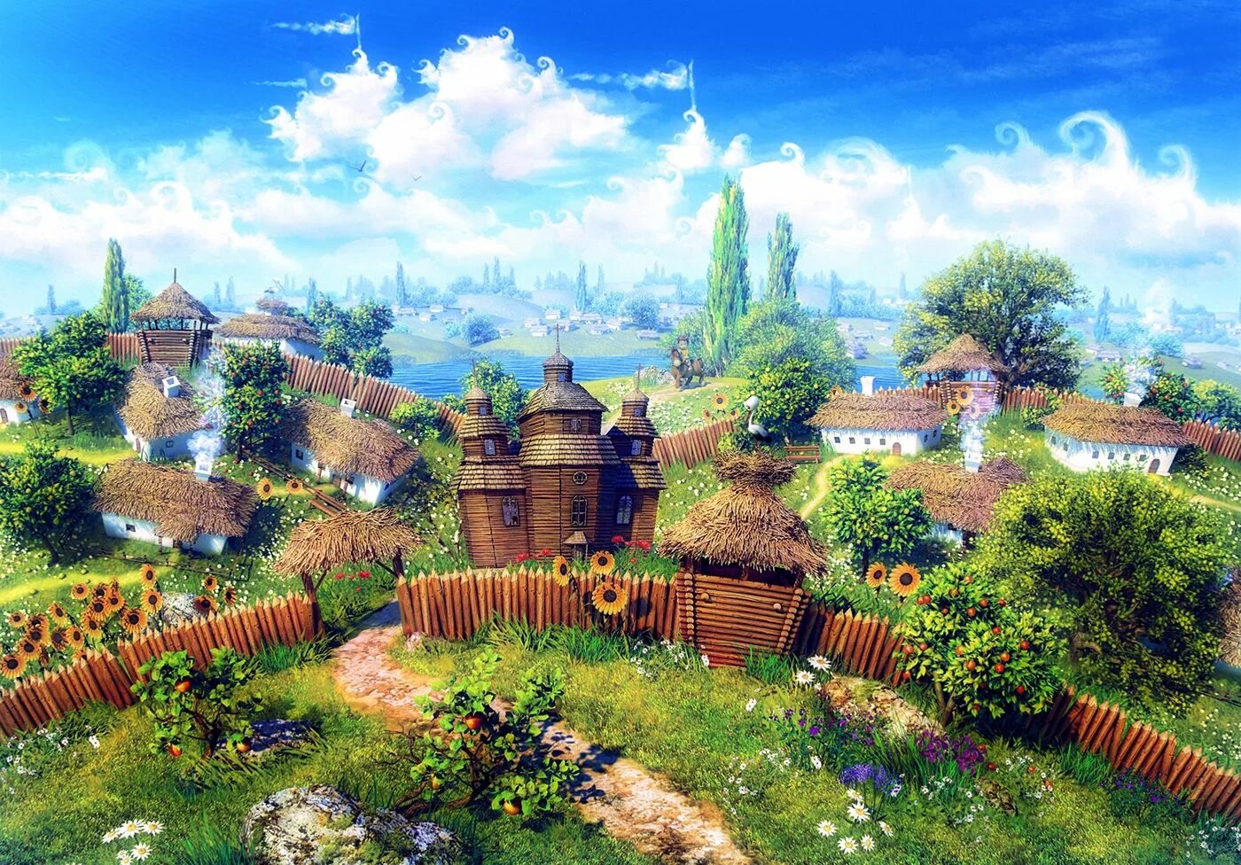 Караван сельская ул 3д фото Aleksandr Kuskov on Behance Landscape pictures, Landscape, Digital art gallery