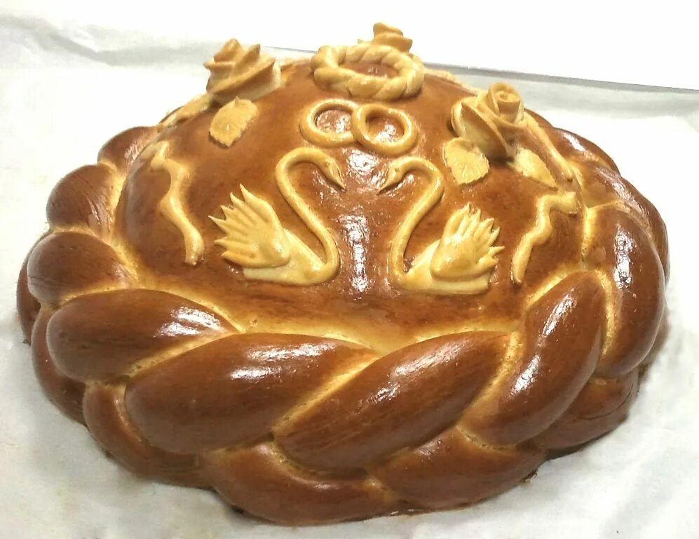 Каравай на свадьбу рецепт с фото Свадебный каравай Вкусная еда, Легкие десерты, Ремесленный хлеб
