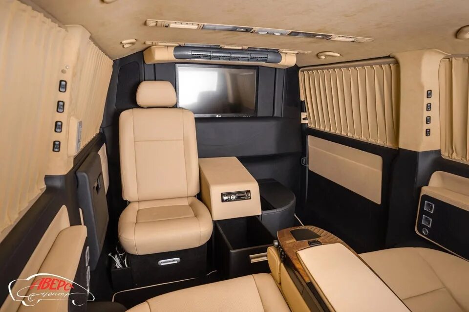 Каравелла фото салона Тюнинг Volkswagen Caravelle - передвижной офис для бизнесмена! Часть 3! - Аверс-