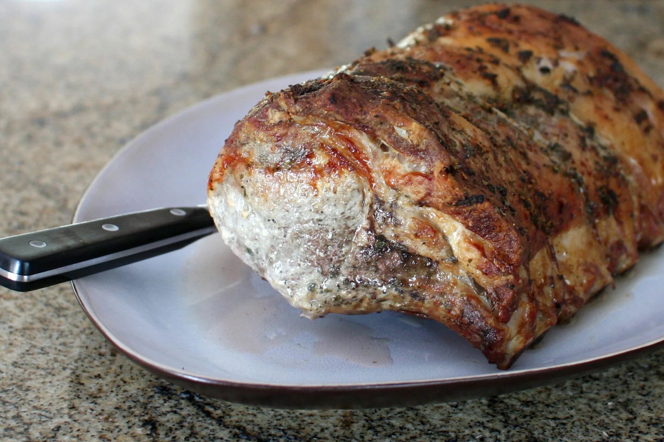 Карбонат свиной в духовке рецепты с фото Delicious Garlic and Herb Crusted Pork Roast Recipe Pork, Pork loin, Pork loin r