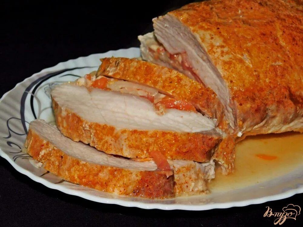 Карбонат свиной в духовке рецепты с фото Запеченное мясо с начинкой - рецепты с фото на vpuzo.com