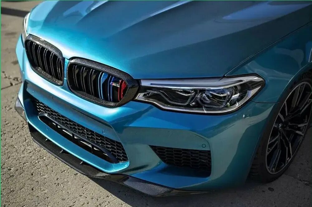 Карбоновый тюнинг на бмв м5 ф90 Carbon Fiber Car Front Bumper Lip Spoiler For BMW F90 M5 Bumper 2017-2020 Front 