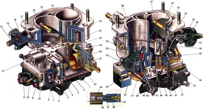 Карбюратор ваз 2107 устройство схема фото 6. Карбюратор ВАЗ 2106 - DRIVE2