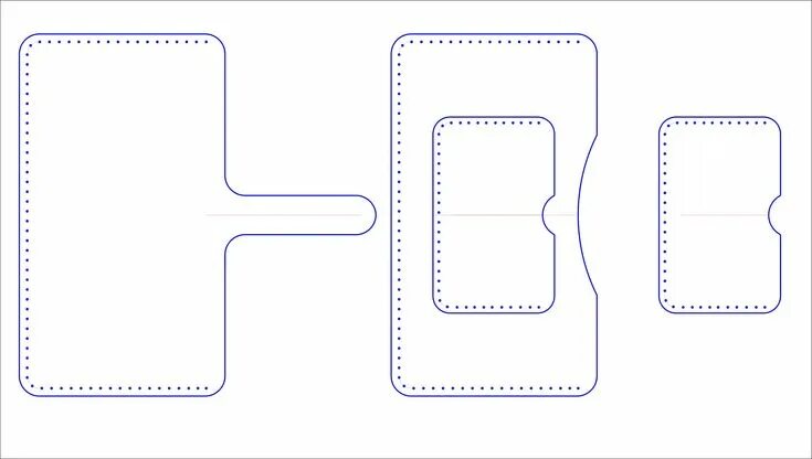 Кардхолдер из натуральной кожи выкройка Простой чехол для смартфона Diy leather projects, Leather projects, Leather craf