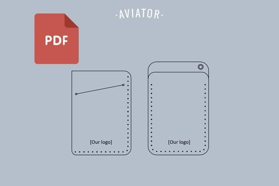 Кардхолдер из натуральной кожи выкройка This product is a digital PDF pattern not an actual item! cardholder in two desi
