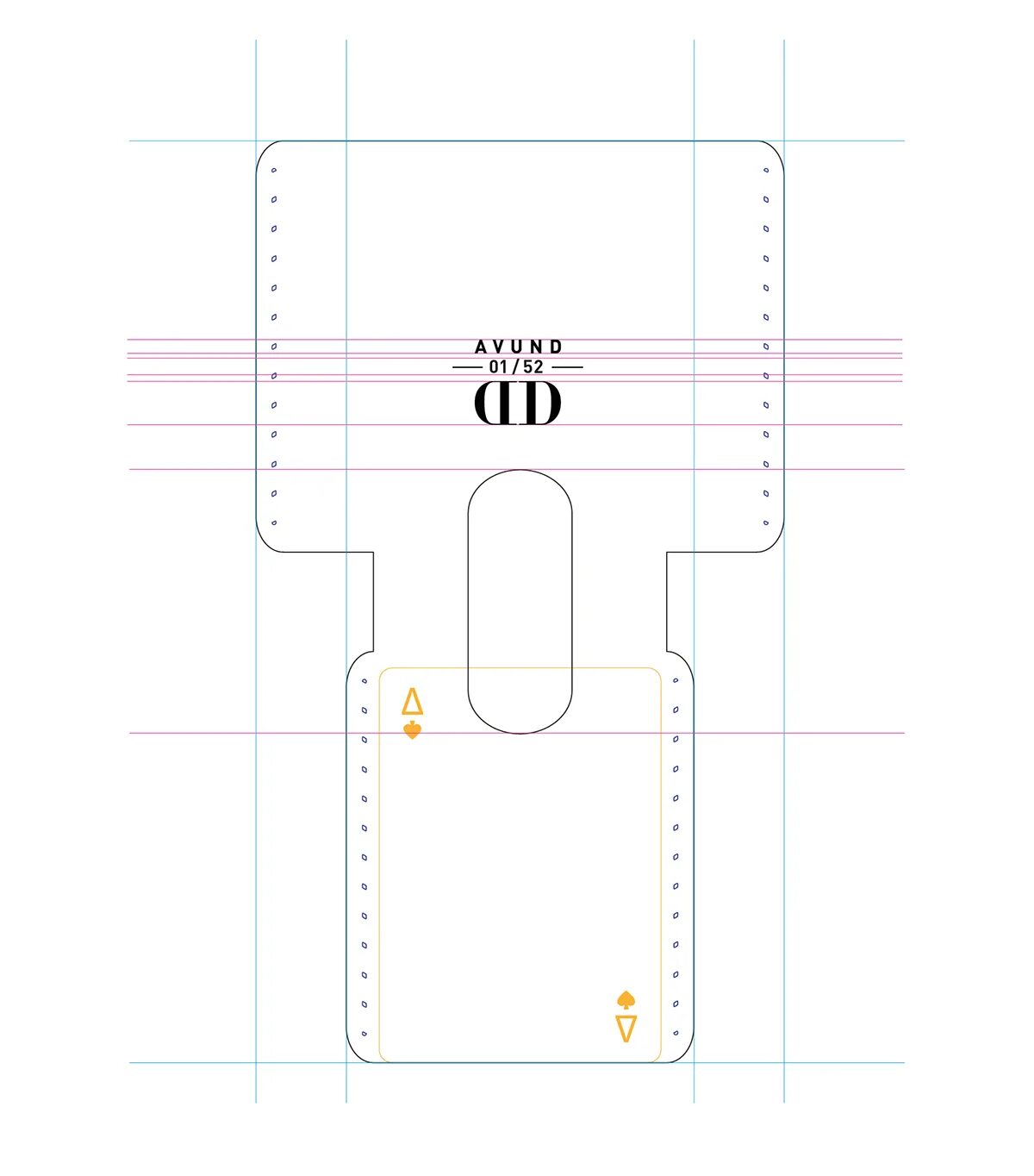 Кардхолдер из натуральной кожи выкройка AVUND for D&D Card Holster on Behance Läder