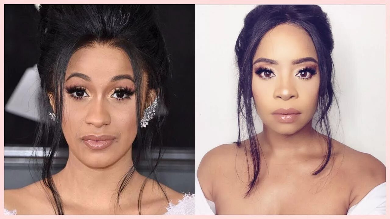 Карди би фото без макияжа CARDI B GRAMMYS MAKEUP LOOK!!! CARDI B MAKEUP TUTORIAL (2018) - YouTube