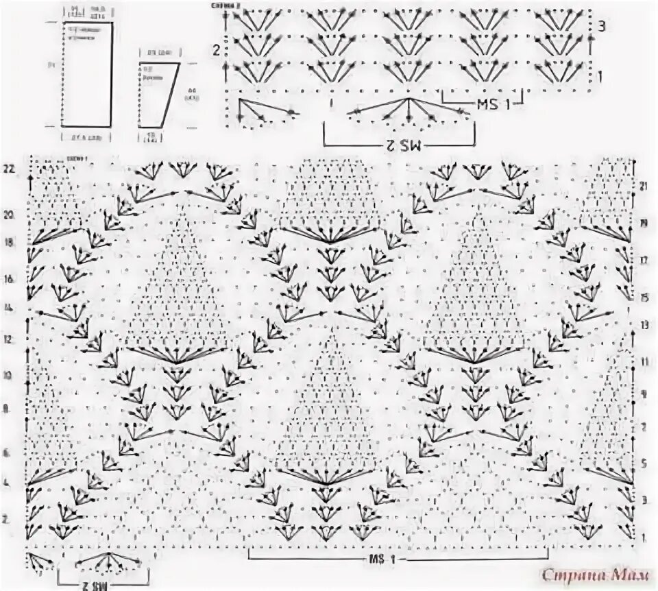 Кардиган ананасами крючком схема с описанием Pin de Andrea Cortez en Diseños Crochet y puntos combinados con color Disenos de