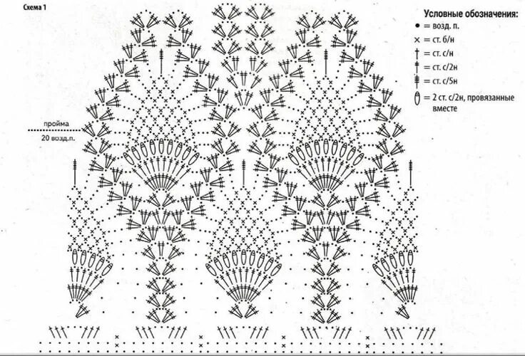 Кардиган ананасами крючком схема с описанием Womens crochet tops - pattern 2 Идеи для вязания, Вязаный крючком топ, Вязание к